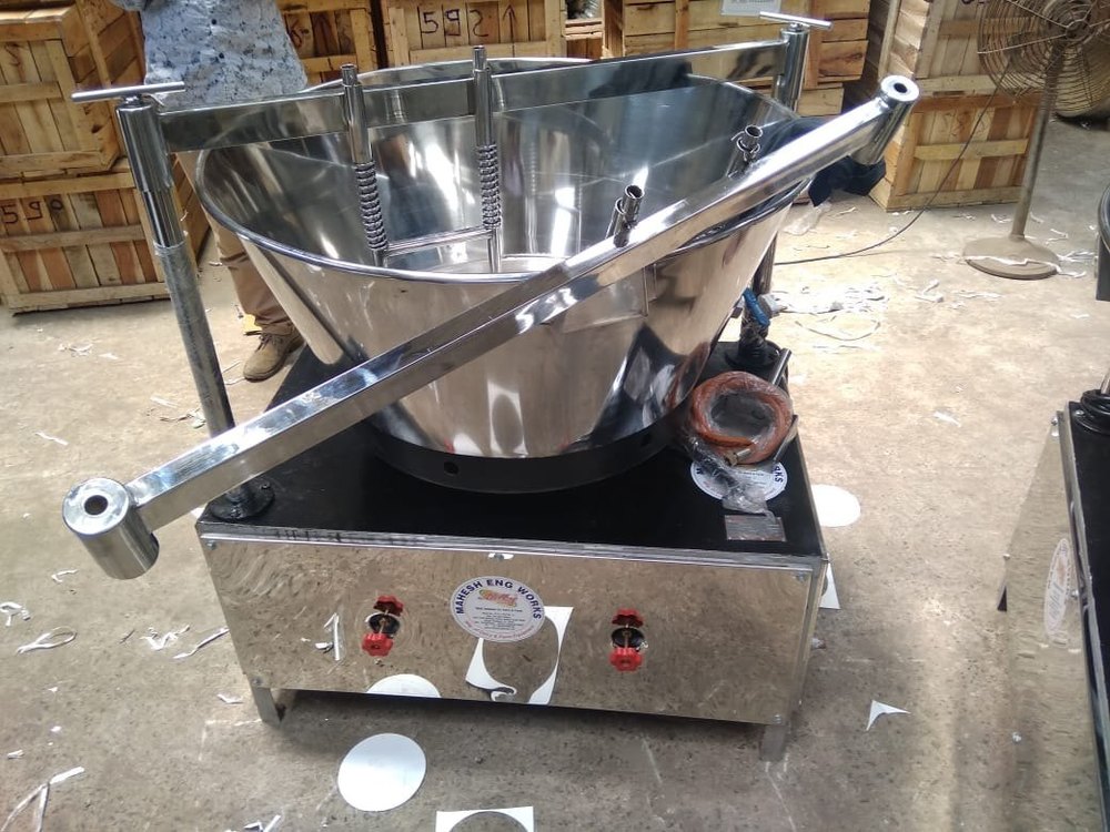 Stainless Steel Milky Steam Khoa Machine/ Multipurpose Vat For Dairy, Capacity: 120-200 Litter