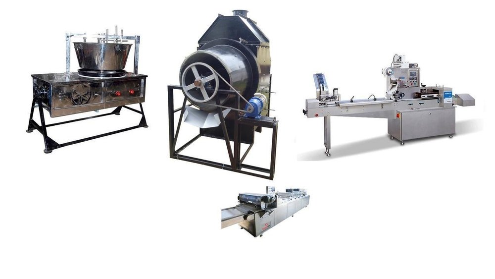 Stainless Steel Peanut Chikki Processing Plant, Automation Grade: Semi Automatic, Capacity: 10-50 KG