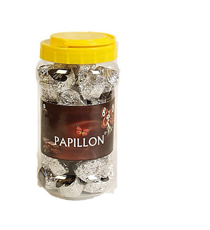 Papillon Dark Chocolate with Strawberry Jelly Filling