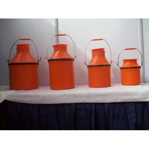 Orange Hdpe Milk Can