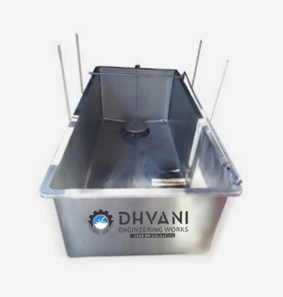 RECTANGULAR Stainless Steel Weigh Bowl, 500 L