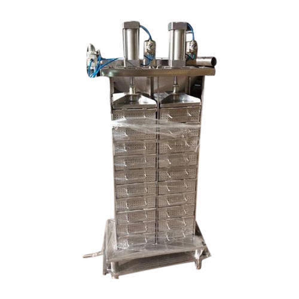 Stainless Steel 1 Pneumatic Paneer Press Machine, 50 Kg, Capacity: 40 Kg