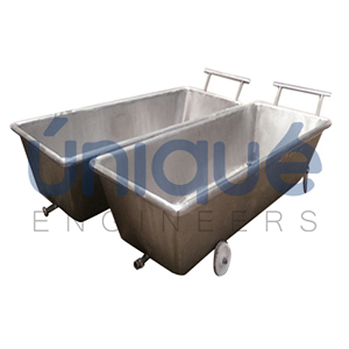 Manual Butter Trolley, for Milk, Capacity: 1000 litres/hr