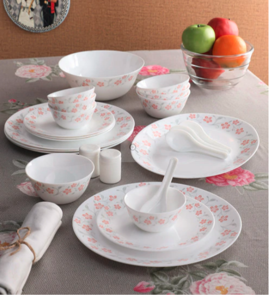 Melamine Cello Opalware Dinner Set for Home img