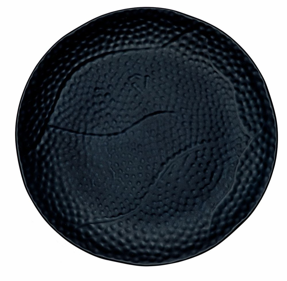 Black Round Melamine Crockery Dinnerware, For Hotel & Events, Size: 7 10 12