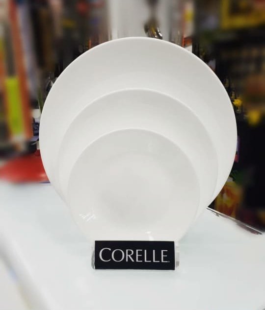Glass White Plain Corelle Dinnerware, For Home, Size: 10 Inch
