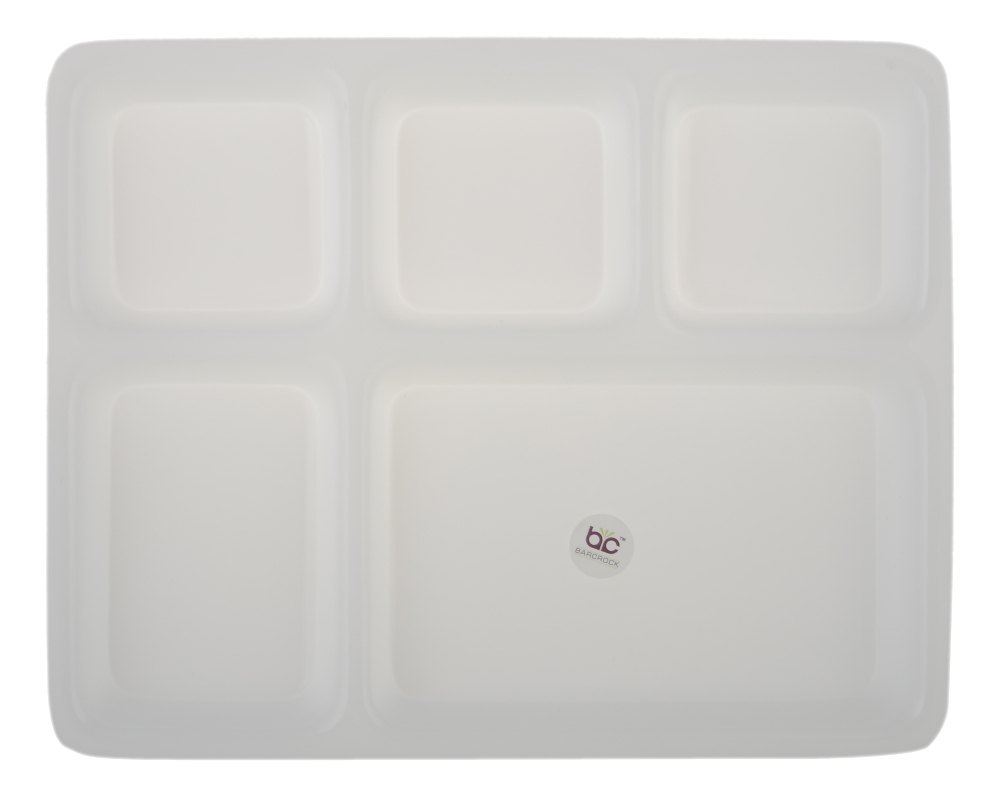 BARCROCK Acrylic 6-Compartment Plate, For Hotel