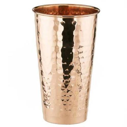 Copper Taper Glass, For Home, Capacity: 300ml-500ml