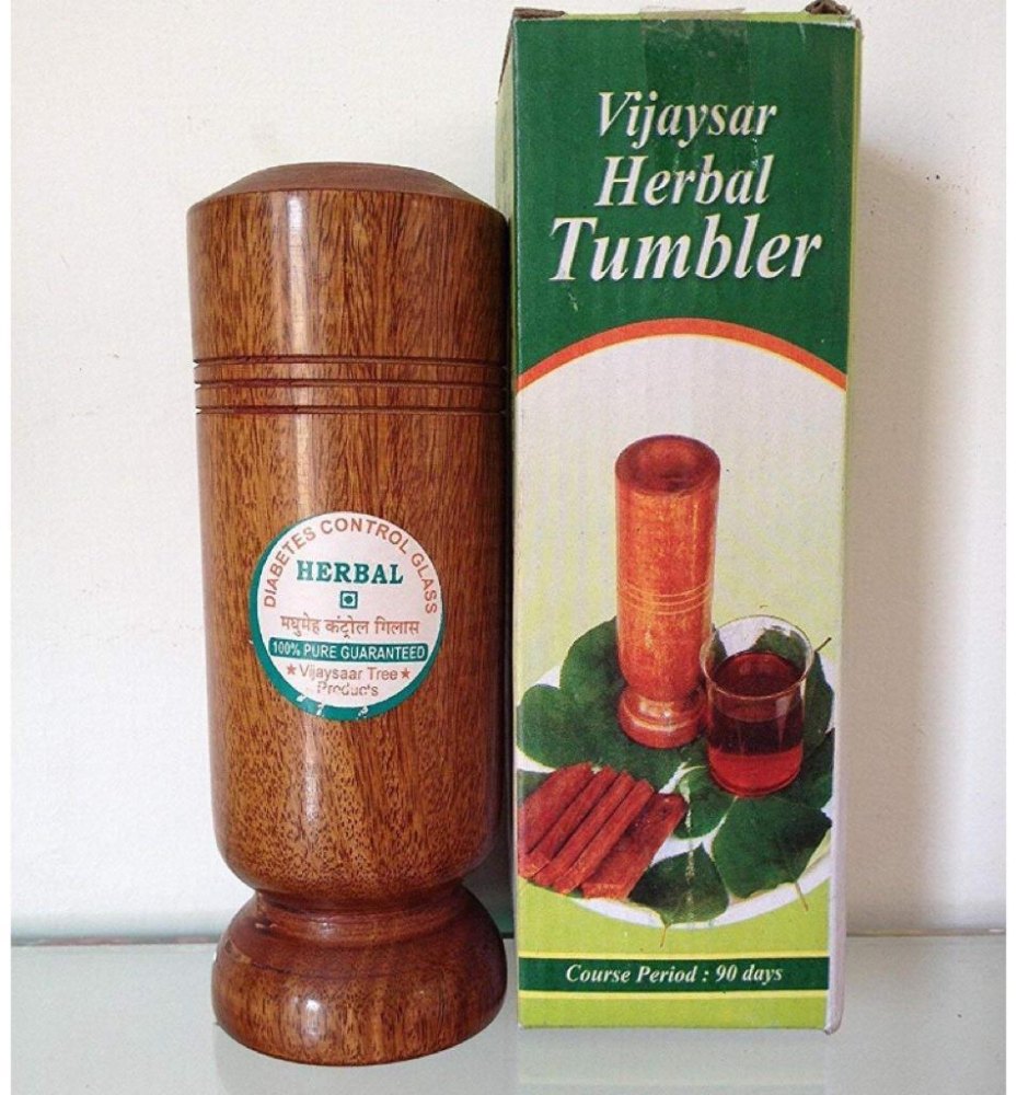 Wooden Vijaysar Herbal Tumbler