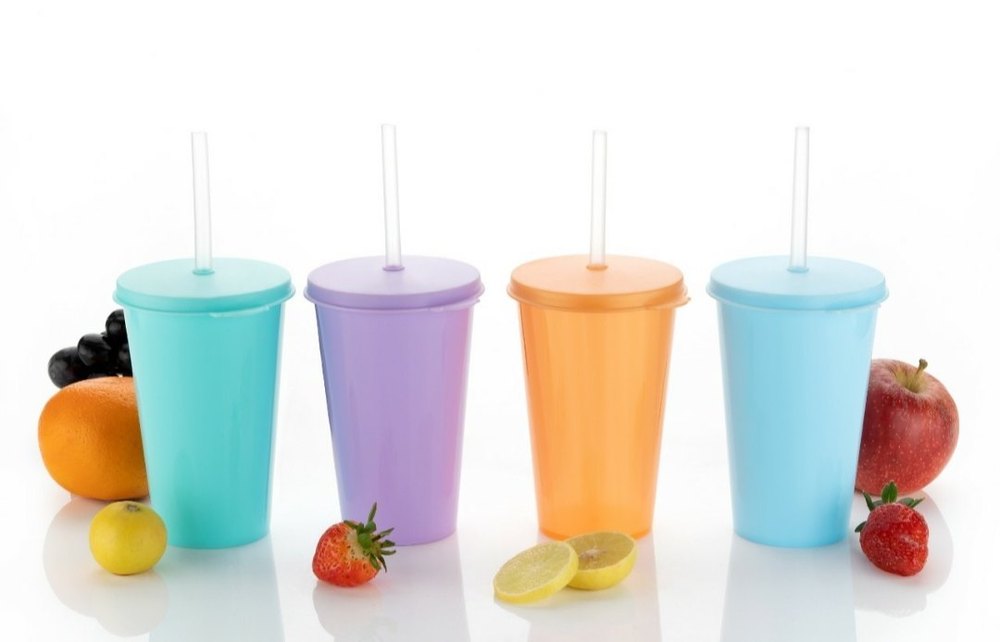 Plastic Sipper Tumbler With Lid And Straw img