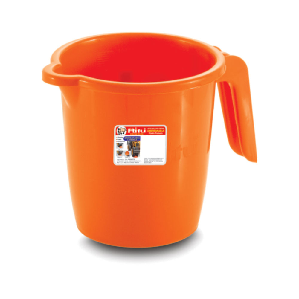 Orange Plastic Tumbler - 103, Size: 1 Ltr img