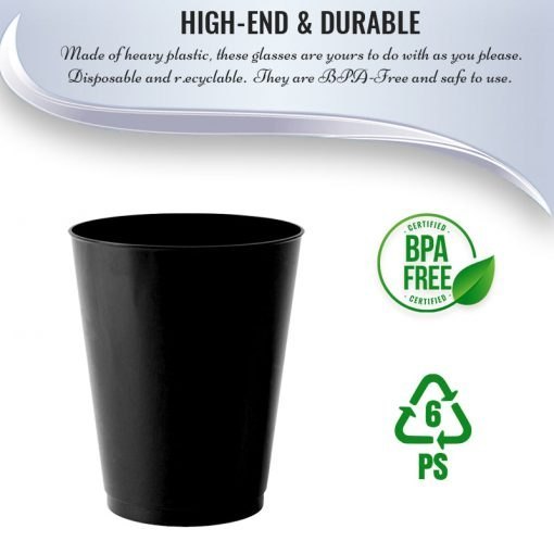 Plastic Matt Black Tumblers for dinning, Packaging Type: Box, Capacity: 200ml