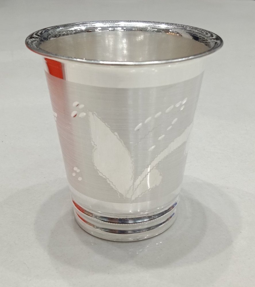 Polished 70gm Pure Silver Tumbler, For Home