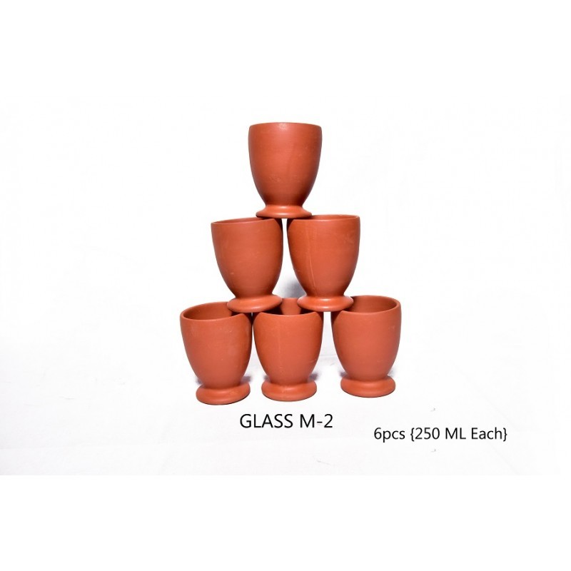 Maatisung Terracotta Milk Glass M2, Size: Medium