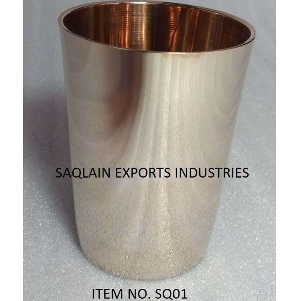 Brass 200ml Plain Bronze Kansa Glass, Shape: Round, Size: 5.6 X 4.2 Inch