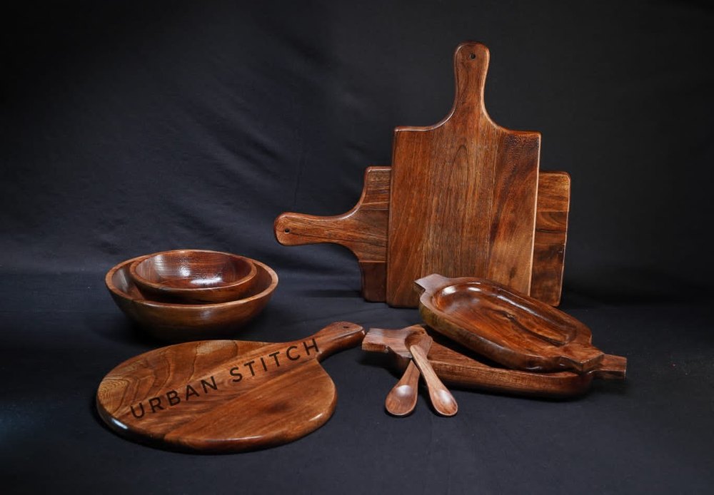 Wooden Acacia Wood Serving Tray, For Hotel