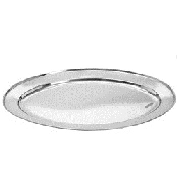 Miinox Silver Oval Trays for Hotel