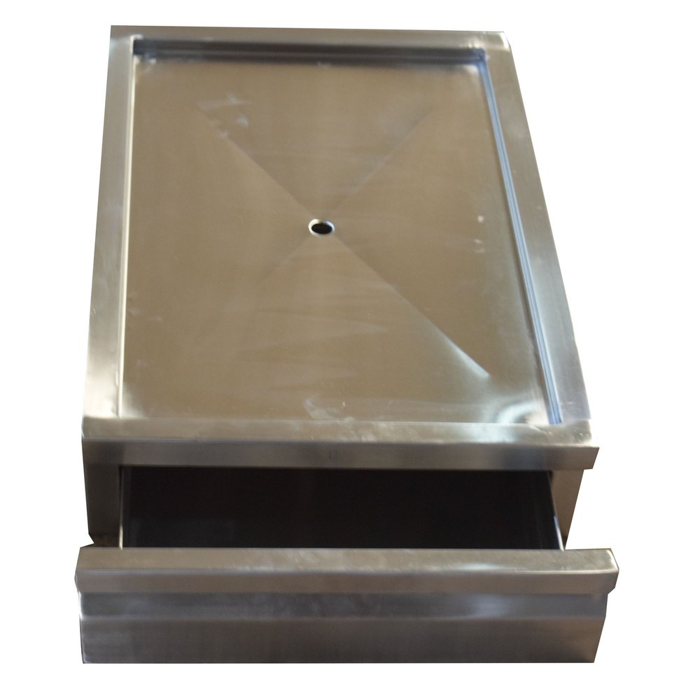 Dev Kitchens SS Water Collection Tray For Water Dispensers, Shape: Rectangle, Capacity: 07 Litre