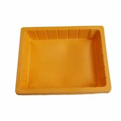 Rectangular And Round Red Food Plastic Trays