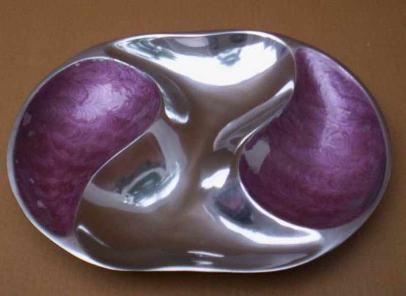 Mv Singh Handicraft Enamel Metal Snacks Tray, For Hotel, Shape: Circular