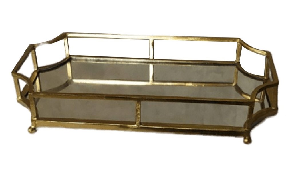 Serving Brass Tray, Shape: Rectangle, Size: 12x10 Inch