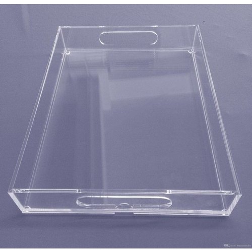 Plain Acrylic Serving Tray 1, For Used Everywhere, Shape: Rectangle