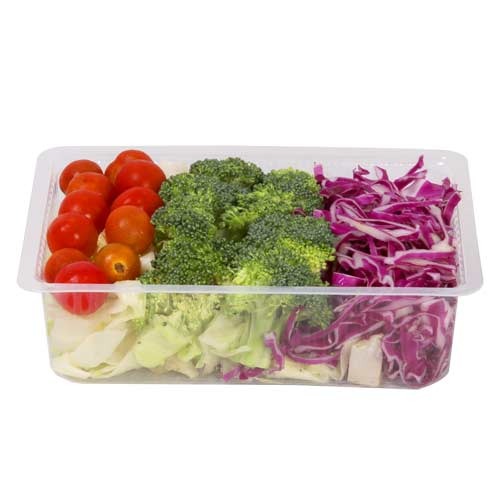 Neeyog Transparent Fresh Cut Vegetable tray, Size: 190X140MM, Capacity: 300-1500 Ml