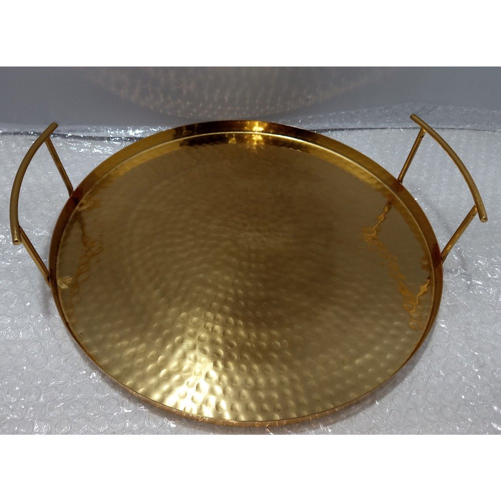 Hammerd Metal Iron tray, Shape: Circular, Size: 12 Inch Dia