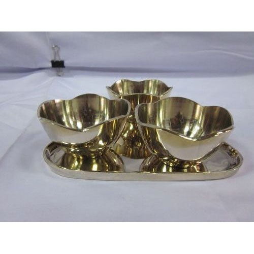 Ravi Rajvi Brass Tray Set, For Home