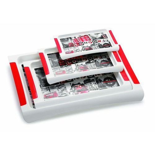 Rishabh Plastic Printed Tray Set, Packaging Type: Box, Shape: Rectangle
