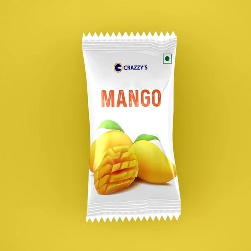 Crazzy\'s Oval Ripe Mango Candy, Packaging Type: Packet