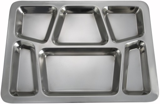 Stainless Steel Box American Mess Tray, For Home img
