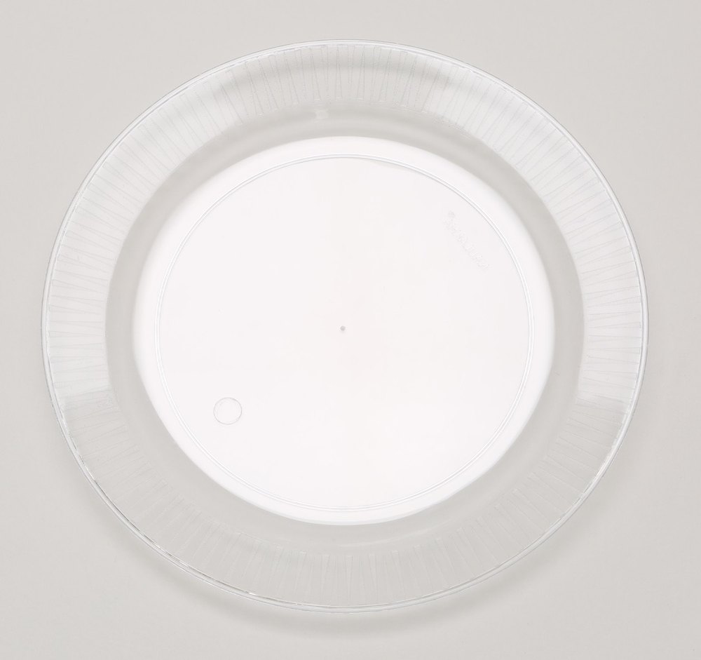 Round Disposable Plastic Snack Plate 6.5 / 166 mm, Packaging Type: Shrink Pack