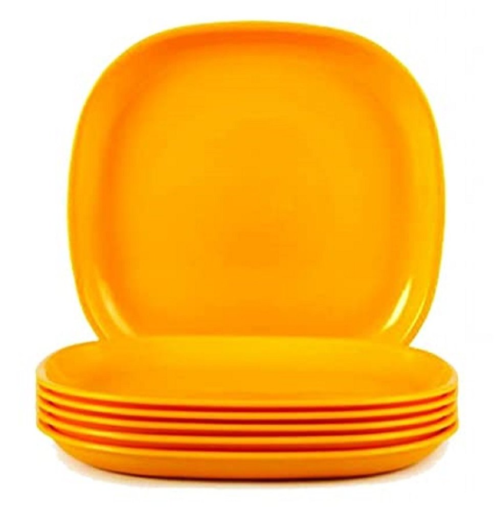 Plain Rectangular Yellow Plastic Plates, For Home, Size: 24 X 20 Inch