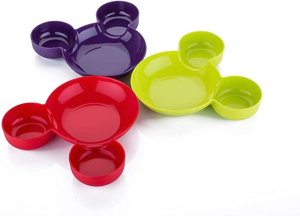 assorted Plastic Mickey Plate, for kids