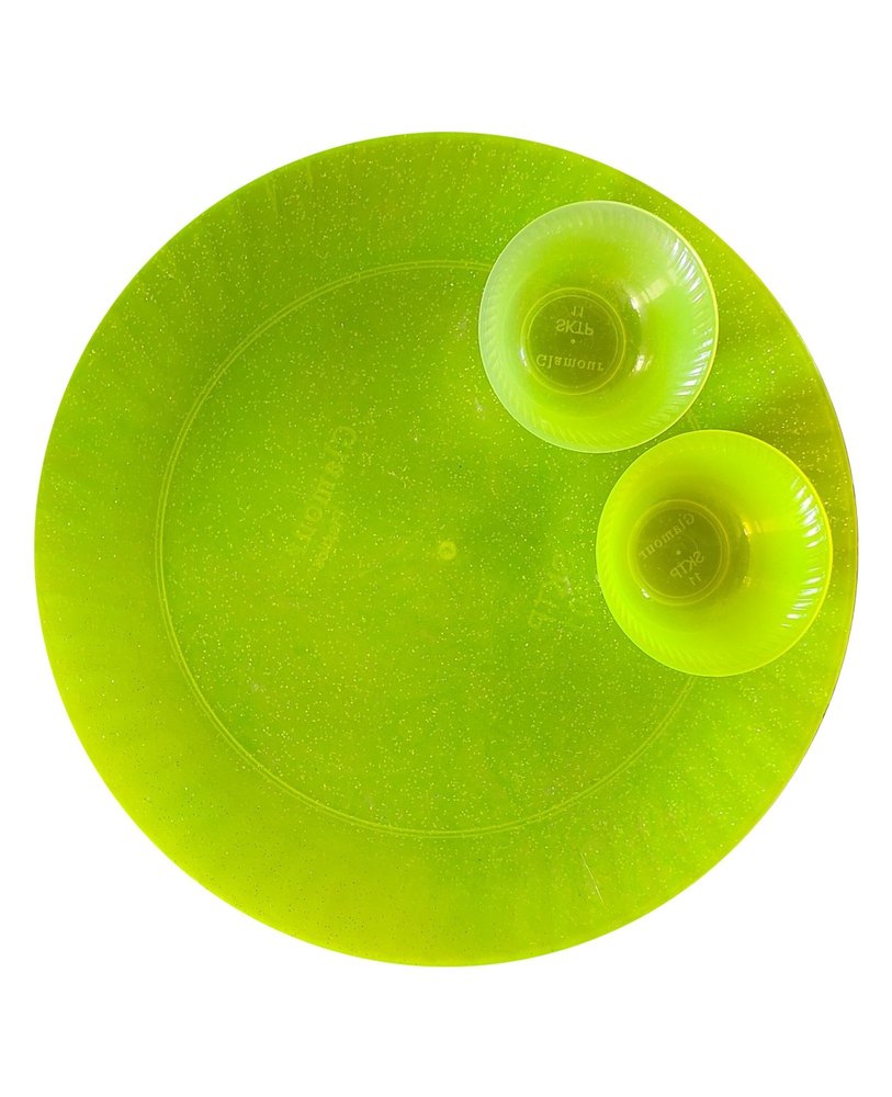 Plastic Green Catering plate, For Food Serving