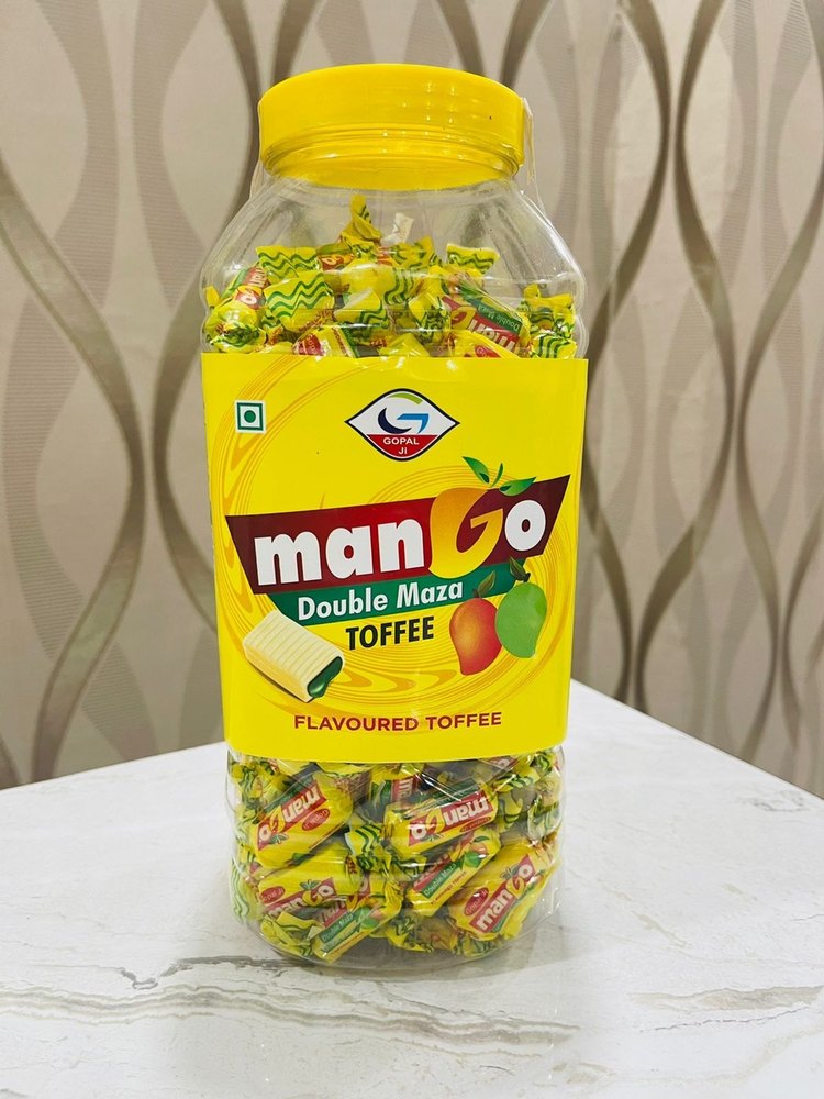 Yellow Rectangular Gopal Ji Mango Double Maza Toffee, Packaging Type: Jar, Packaging Size: 200 Piece