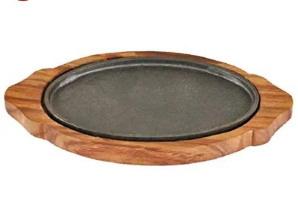 Brown Stainless Steel Wooden Sezler Plater, For Home, Packaging Type: Box