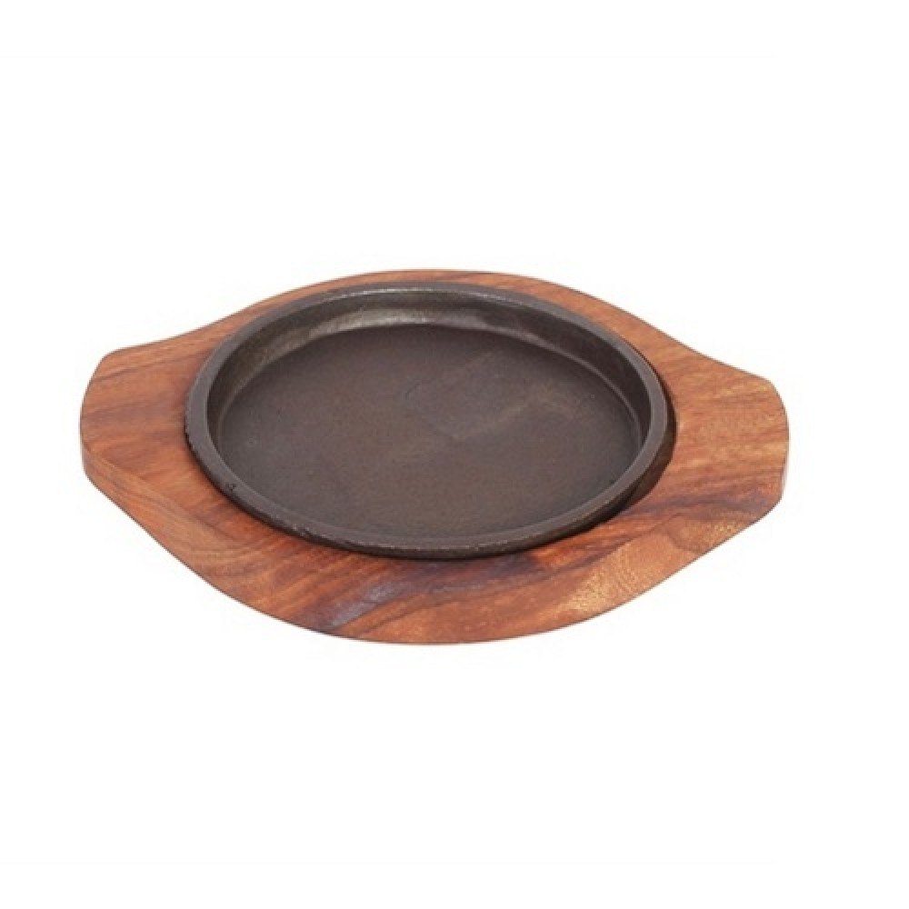 Metal Brown Sizzler Plate Round 5, For Restaurant img
