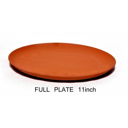 Terrcotta Plain 11 Inch Terracotta Plates, Round
