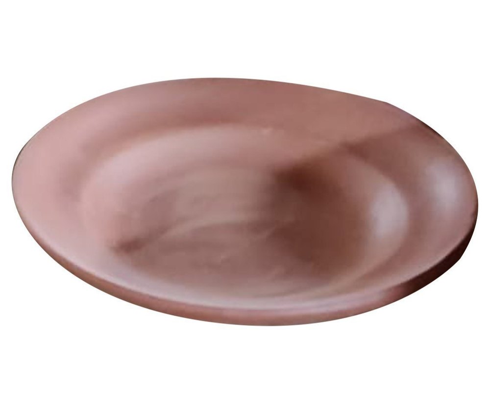 Brown Plain Terracotta Clay Plate