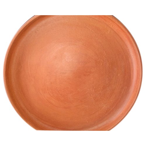 Plain Circular Handmade Terracotta Plate, For Home, Hotel, Size: 12 Inch