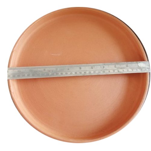 Brown Plain 12 Inch Clay Plate img