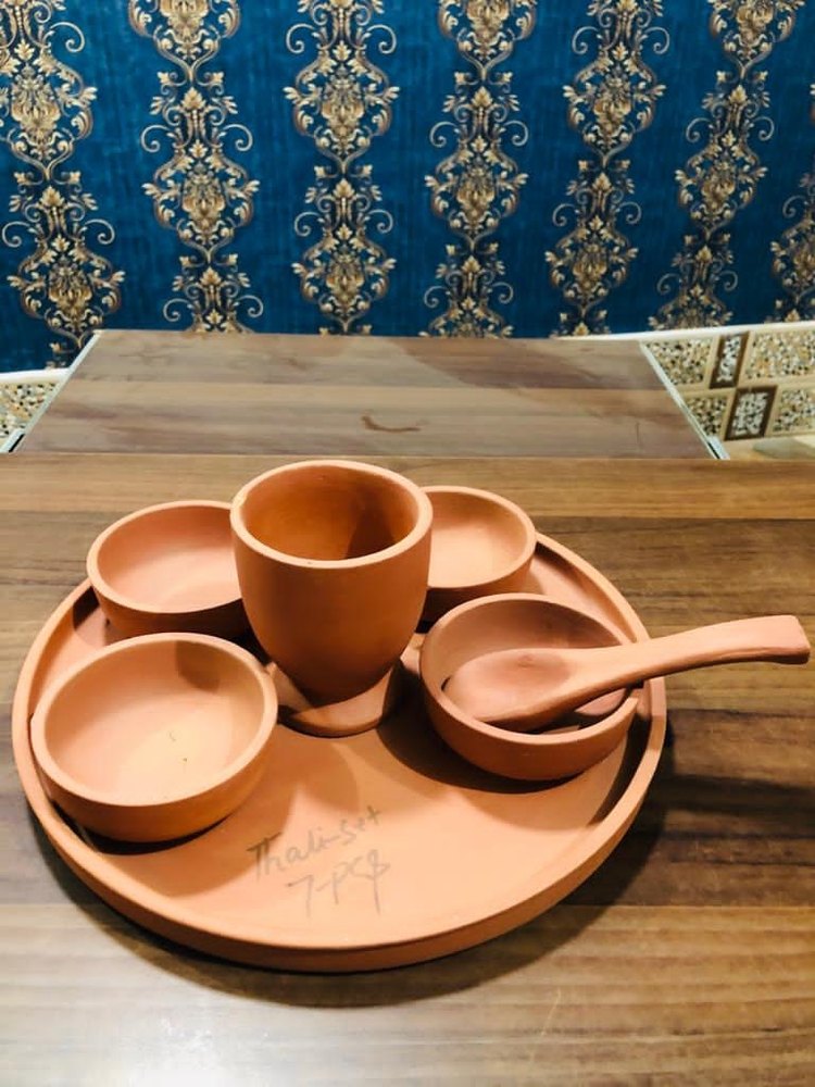 Capisco Expo Clay Terracotta Thali Set, For Home, Size: Diffrent