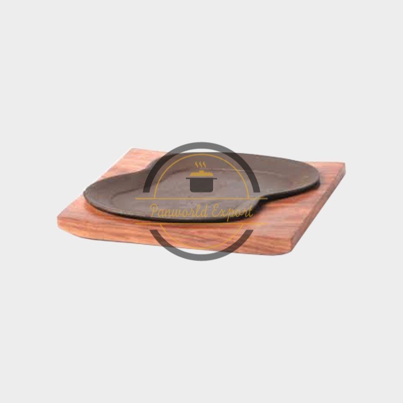 Brown Plain Wooden Sizzler Plate Zig Zag, For Hotel