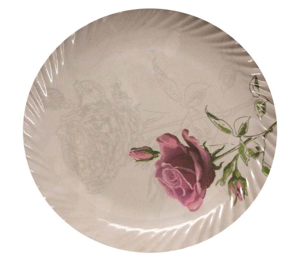 Round 12.5 Inch White Melamine Catering Plate