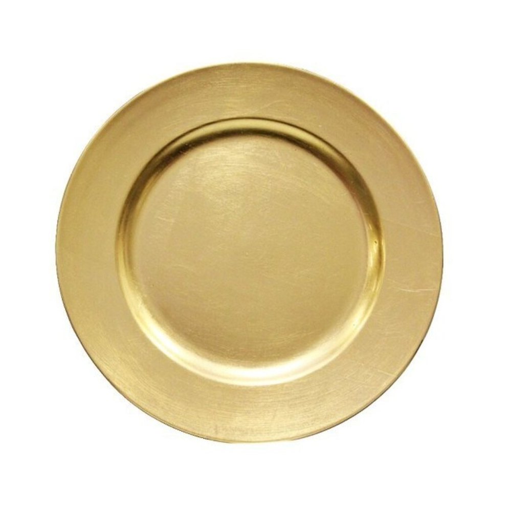 Gold Metal Charger Plates, Size: 13 Inch