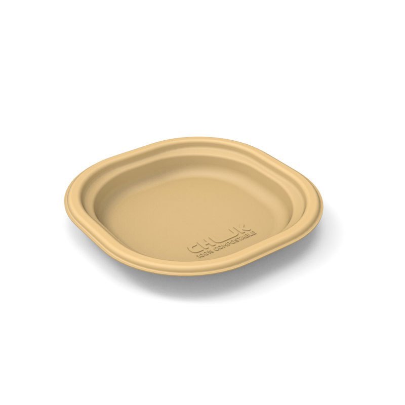 Sugarcane Brown Biodegradable 6 Inch Oval Plate, For Restaurant img