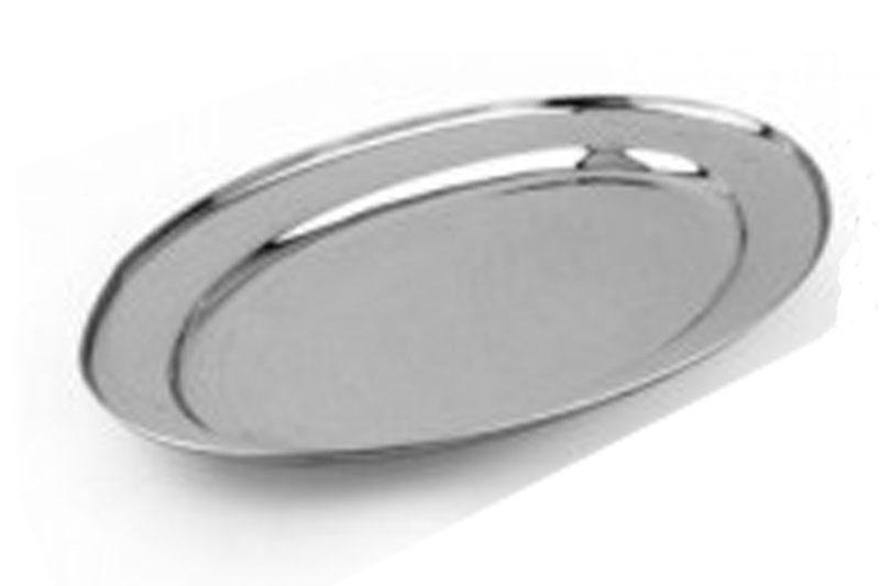Metal Silver Oval Plate, For Home