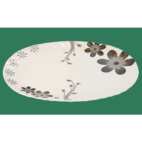 Pashupati Ceramic Oval Serving Rice Plate